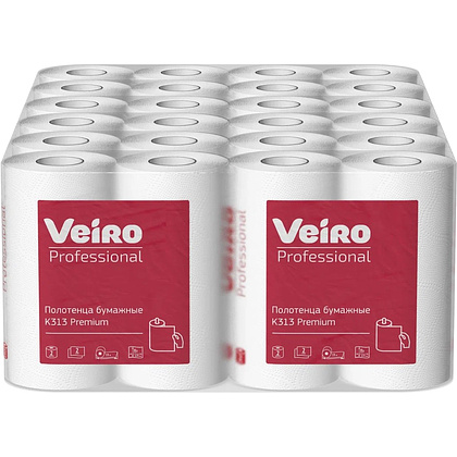 Полотенца бумажные Veiro Professional Premium, в рулонах, 2 рулона, 15 м, 2 слоя - 5