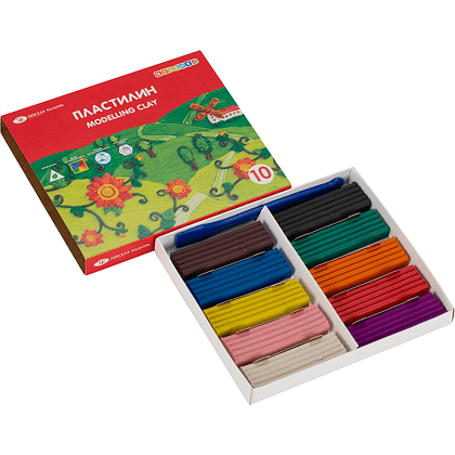 Пластилин "Цветик", 10 цветов  - 4