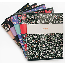 Тетрадь "Цветочный сад", А5, 96 листов, клетка, ассорти