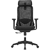 Кресло для руководителя SitZone U-090A, сетка, ткань, пластик, черный, -30% - 2