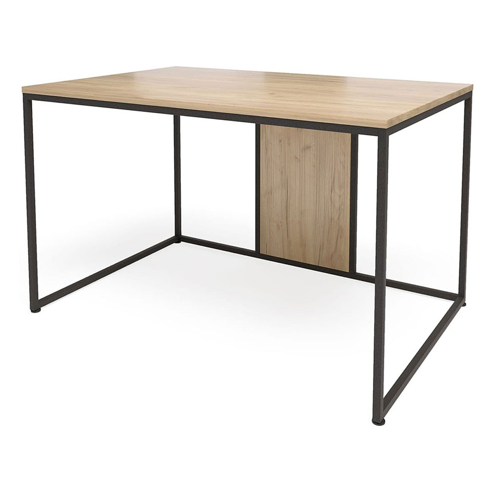 Стол письменный "DT-1", 1200х800х740 мм, черный, золотой крафт