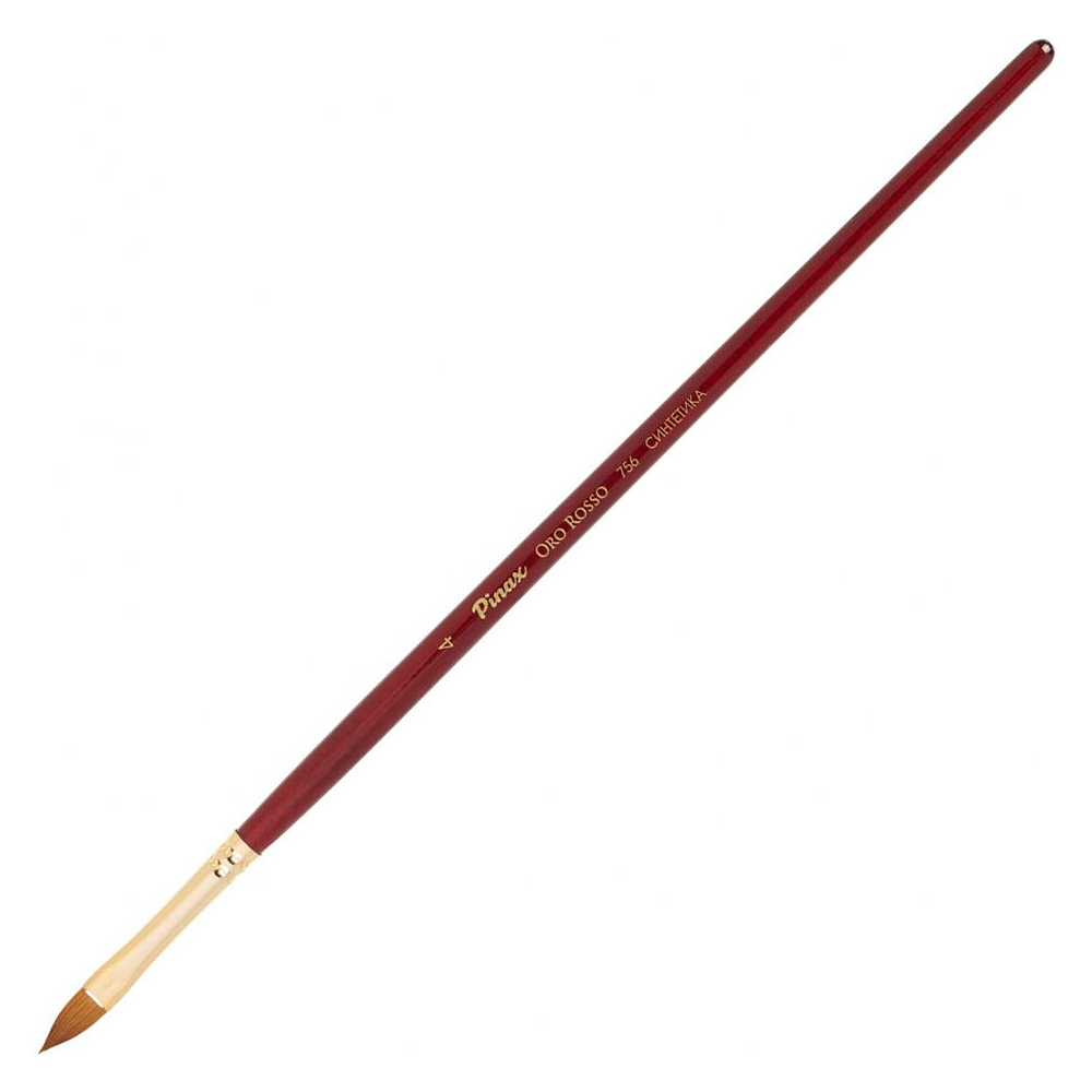 Кисть для рисования "Pinax ORO ROSSO", синтетика, "кошачий язык", №4