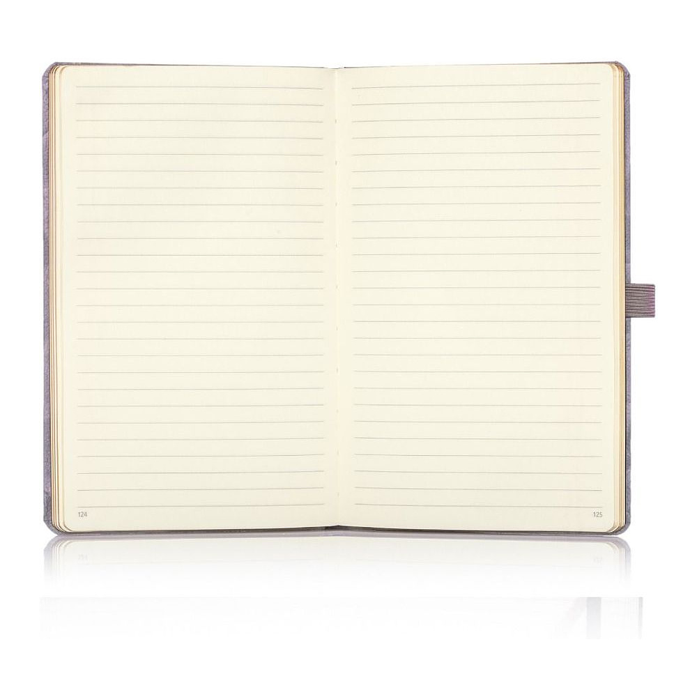 Блокнот Castelli Milano "Oro Circles", А5, 120 листов, линейка, серый, золотистый - 2