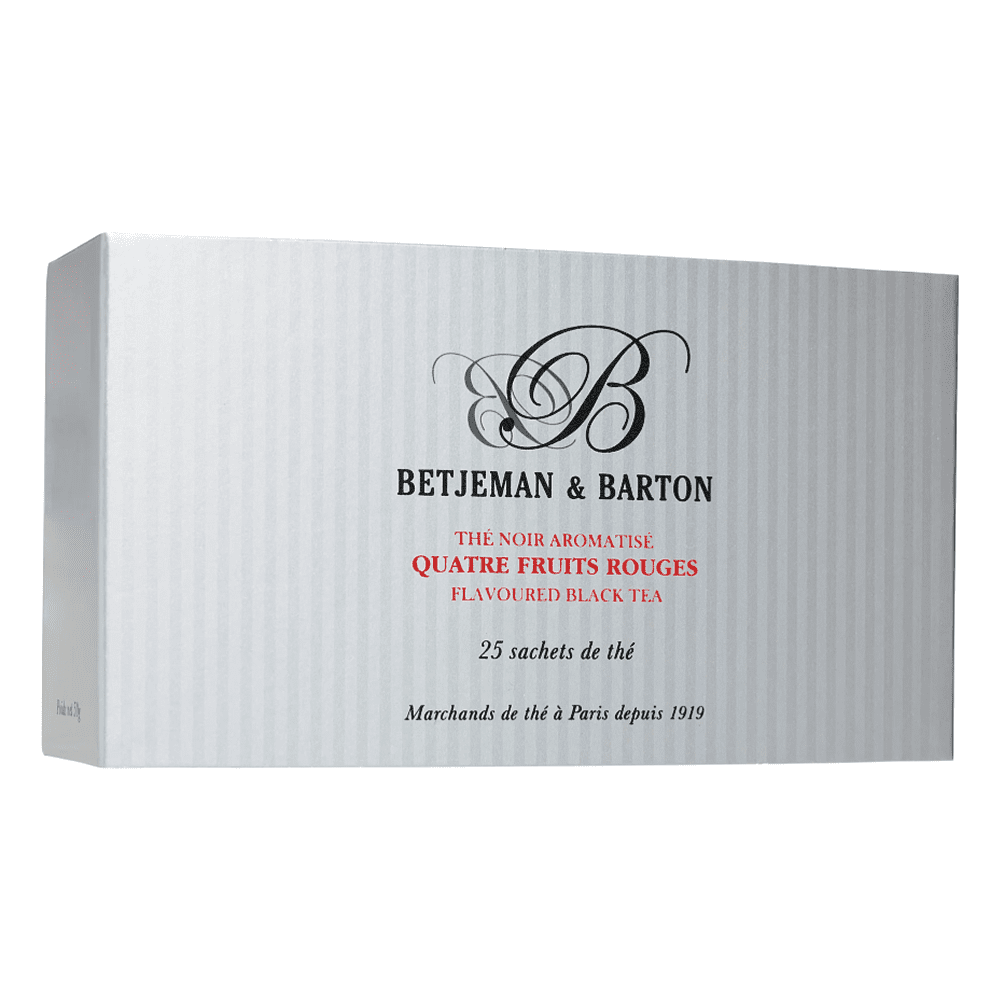 Чай "Betjeman Barton", 25 пакетиков х2 г, черный, Quatre Fruits Rouges