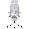 Кресло для руководителя SitZone E-YR-001A-P1-WH сетка/ткань, серый - 5
