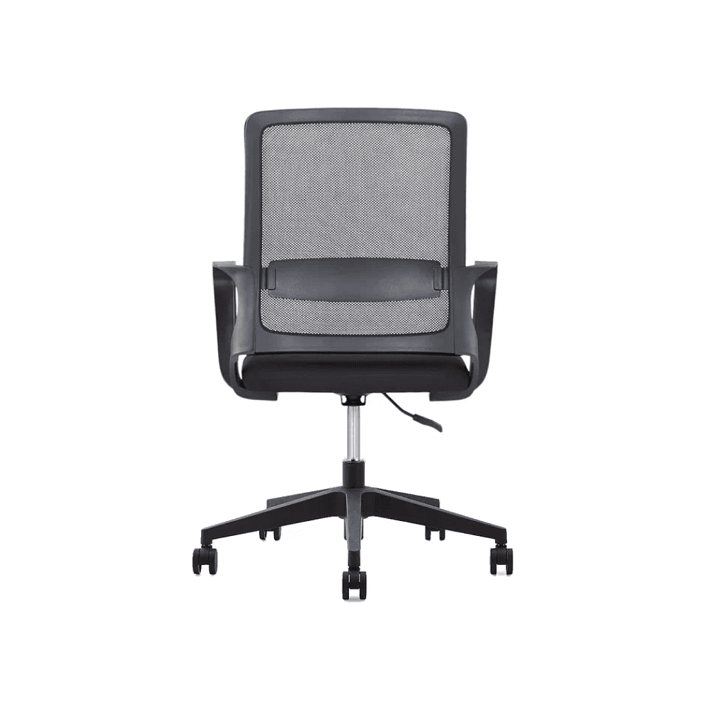 Кресло для персонала SitZone "U-0385 PL", ткань, пластик, черный - 3