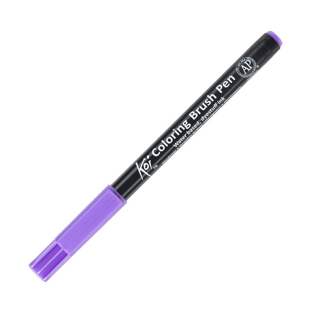Маркер акварельный "Koi Color Brush", лавандовый