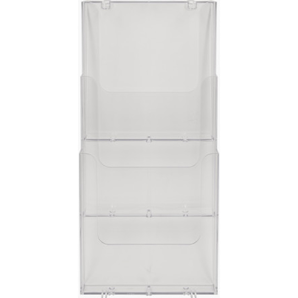 Модуль настенный "Exacompta", 3 отделения, вертикальный, прозрачный - 3