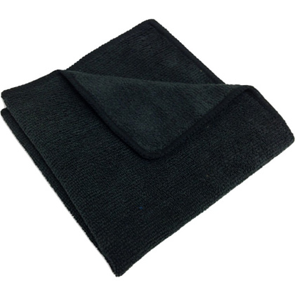 Салфетка из микроволокна, 190 г/м2, 30х30 см, черный, без упаковки