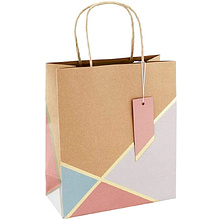 Пакет бумажный подарочный "GEO PASTEL"