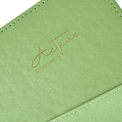 Блокнот "3223-10", А5, 80 листов, линейка, зеленый - 4