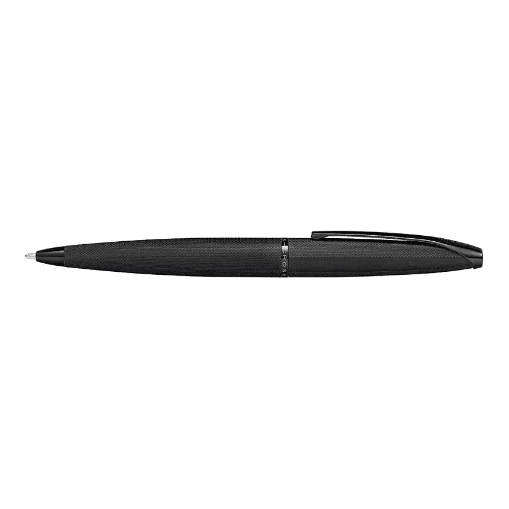 Ручка шариковая автоматическая "Cross ATX Brushed Black", 0.7 мм, черный, стерж. черный - 4