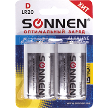 Батарейки алкалиновые Sonnen "LR20/D"