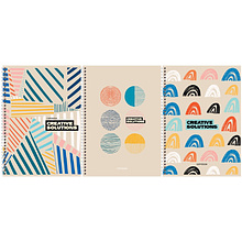 Тетрадь"Creative solutions", А4, 80 листов, клетка, ассорти 