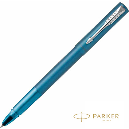 Ручка-роллер Parker "Vector XL", 0.5 мм, бирюзовый, серебристый, стерж. черный
