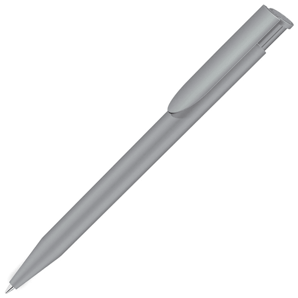 Ручка шариковая автоматическая "Happy", 1 мм, серый, стерж. синий