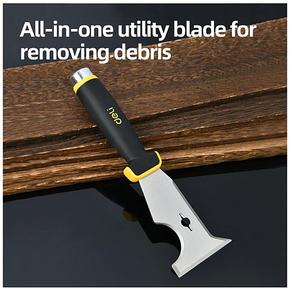 Шпатель-скребок многофункциональный Deli YS EDL-HD03, 75 мм, черный, желтый - 3