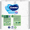 Бумага туалетная Zemma Плюс, 4 рулона, 2 слоя, белый - 5