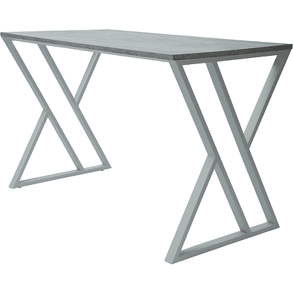 Стол письменный ALLERD GEON, белый муар, Бетон