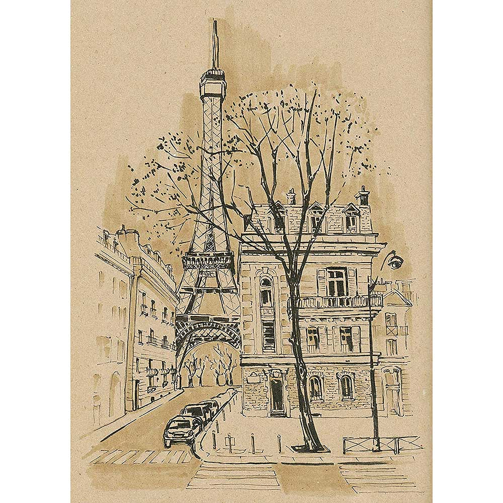 Бумага крафт для рисования "Clairefontaine", 1x10 м, рулон, белый - 4