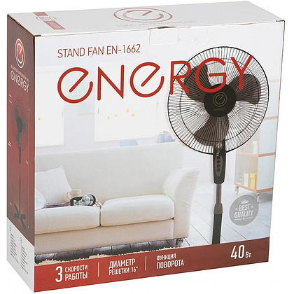 Электровентилятор напольный "Energy ELEGANCE EN-1662", черный - 5