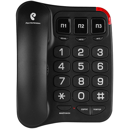 Телефонный аппарат Texet TX-214, черный