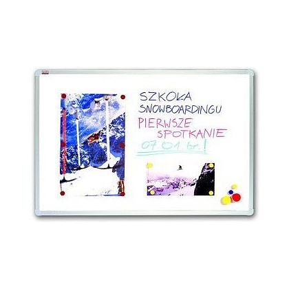 Магнитная доска с полимерным покрытием 2×3 "Alu23", 45x60 см - 4