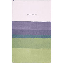 Блокнот "Stripes mauve", А5, 96 листов, линейка, розовый, зеленый, срез разноцветный