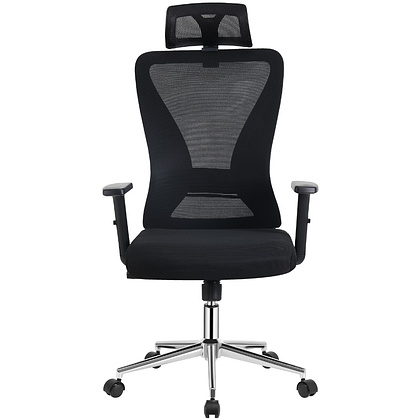 Кресло для руководителя EVERPROF "Joy", сетчатая ткань, металл, черный - 3