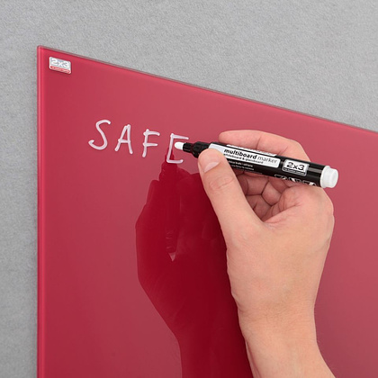 Доска стеклянная магнитно-маркерная "2×3", 40x60 см, белый - 6