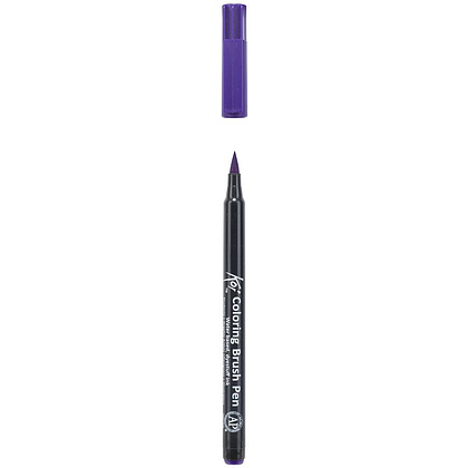 Маркер акварельный "Koi Color Brush", фиолетовый - 3