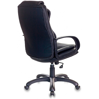 Кресло для руководителя Бюрократ "CH-839/BLACK", искусственная кожа, пластик, черный - 4
