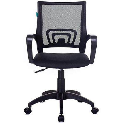 Кресло для персонала "Бюрократ CH-695NLT/BLACK" ткань, пластик, черный - 3