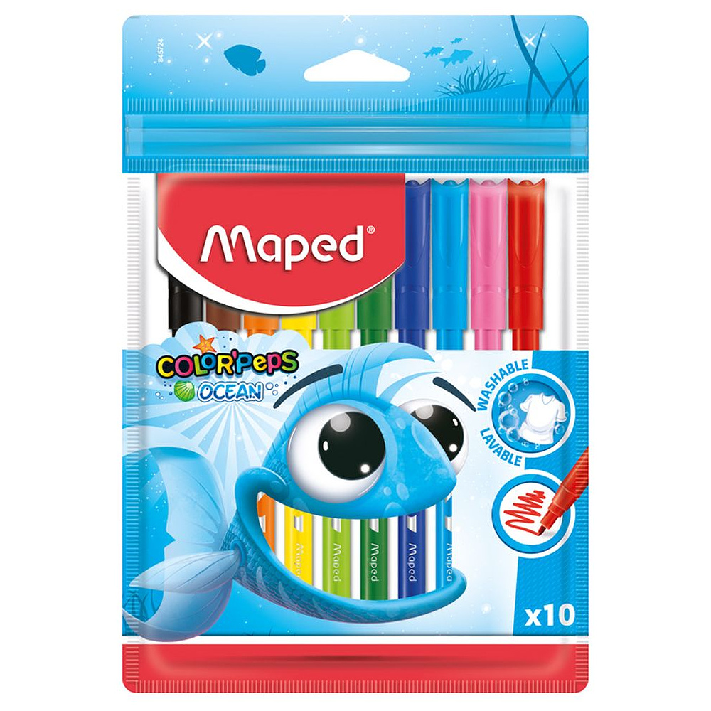 Фломастеры Maped "Color Peps Ocean", 10 шт