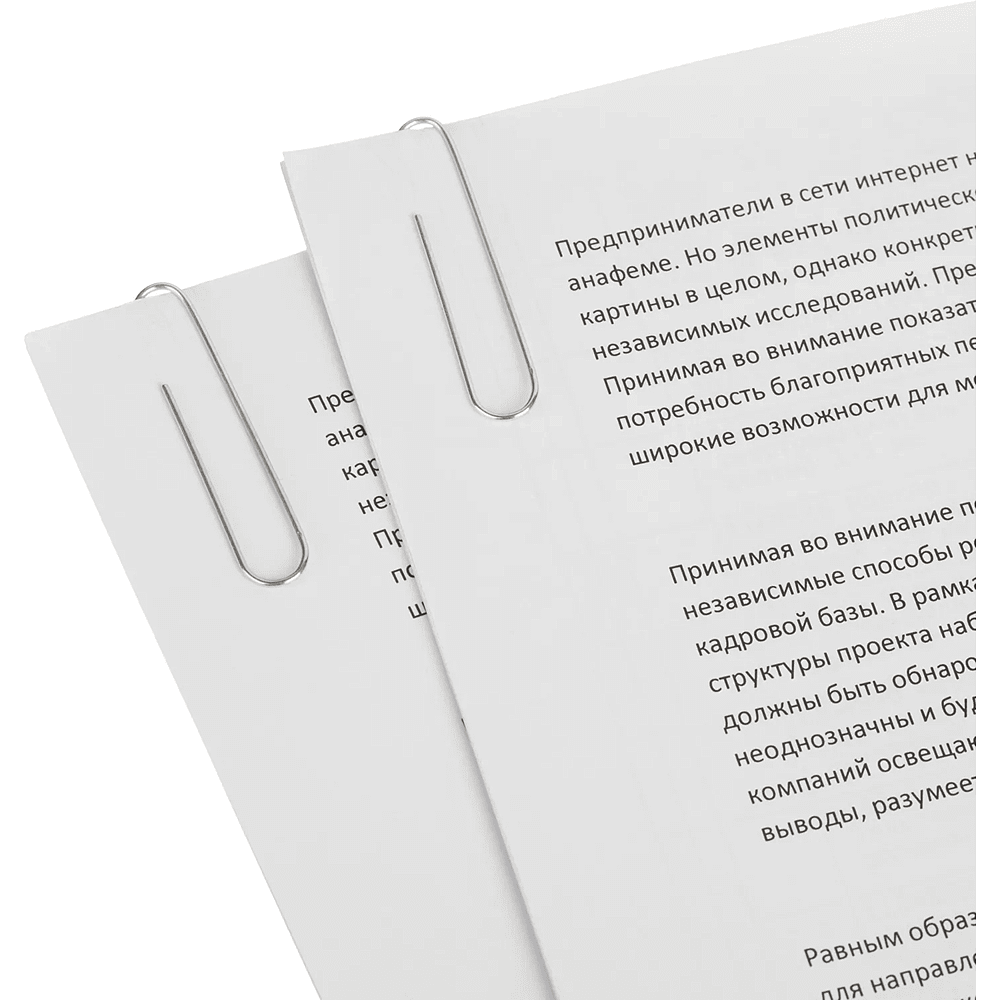 Скрепки "Attache", 50 мм, оцинкованные, 50 штук, овальные, серебристый - 4