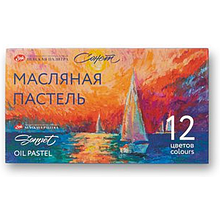 Пастель масляная "Сонет", набор 12 цветов