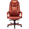 Кресло д/руководителя Бюрократ T-9923WALNUT светло-коричневый Leather Eichel кожа крестовина металл/дерево - 2