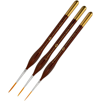 Кисть "Decola", синтетика, лайнер, на треугольной ручке, №0 - 2