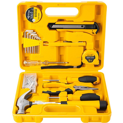 Набор инструмента Deli YS EDL1018J, 18 предметов, кейс, желтый