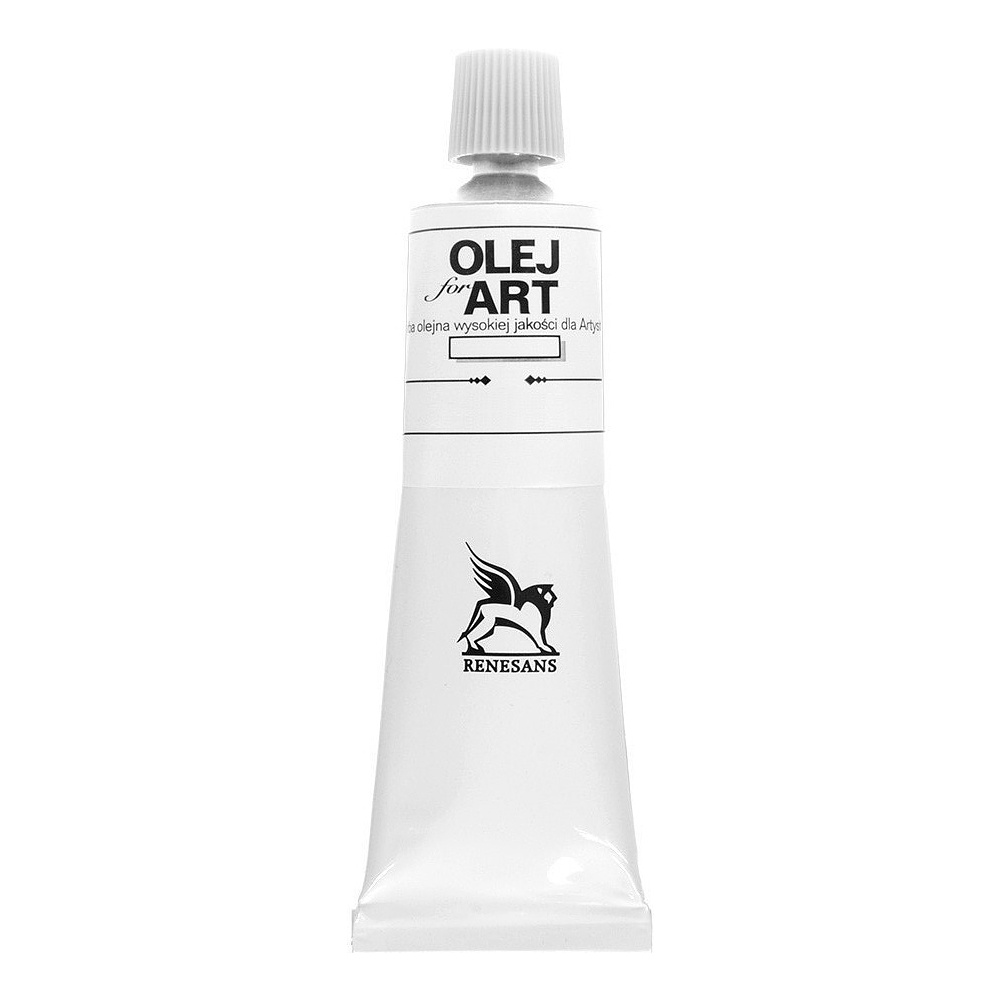 Краски масляные Renesans "Oils for art", 02 белила титановые, 60 мл, туба