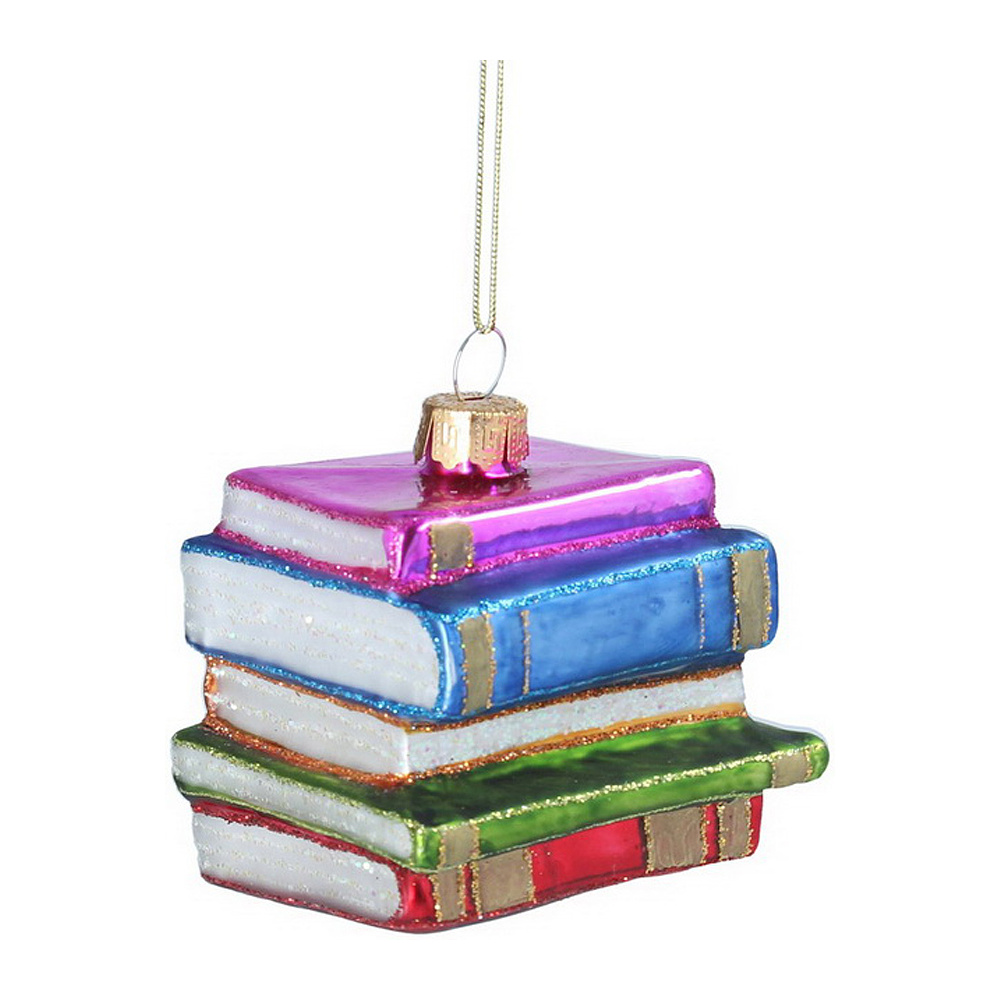 Украшение новогоднее "Стопка книг", разноцветный
