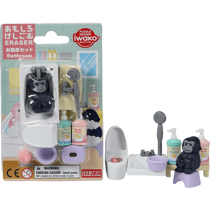 Набор ластиков "IWAKO Bathroom", блистер