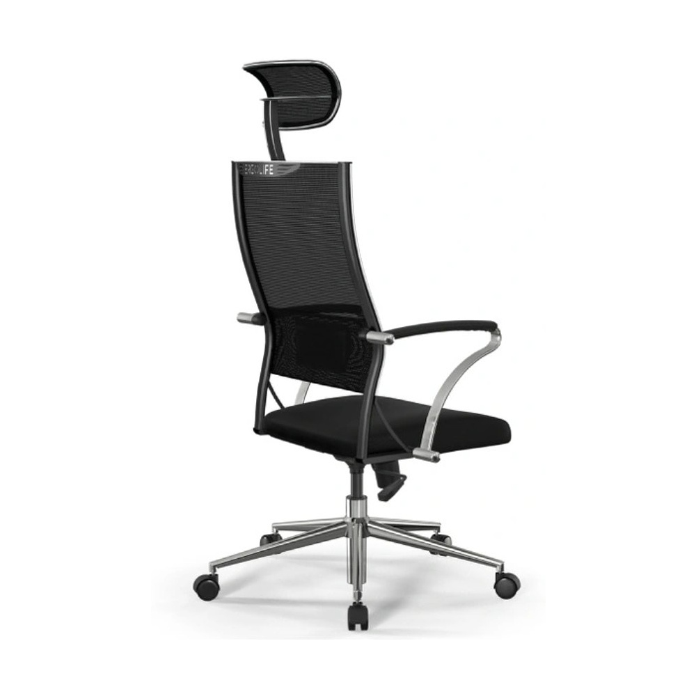 Кресло компьютерное ErgoLife Sit Air-180 B2-290K, ткань, сетка, черный - 2