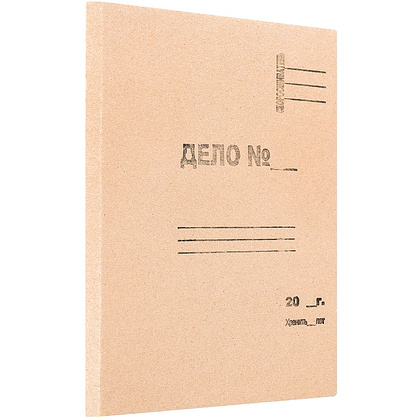 Обложка "Дело", 30 мм, без завязок, 100 шт, крафт