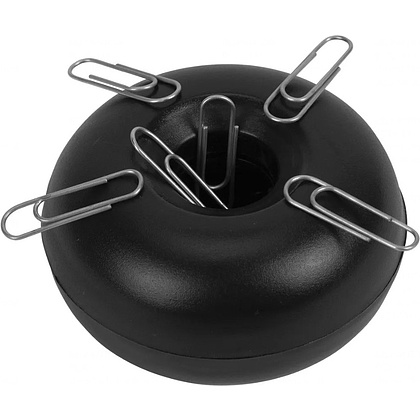 Подставка для скрепок "Staff", 40x60x60 мм, черный - 2