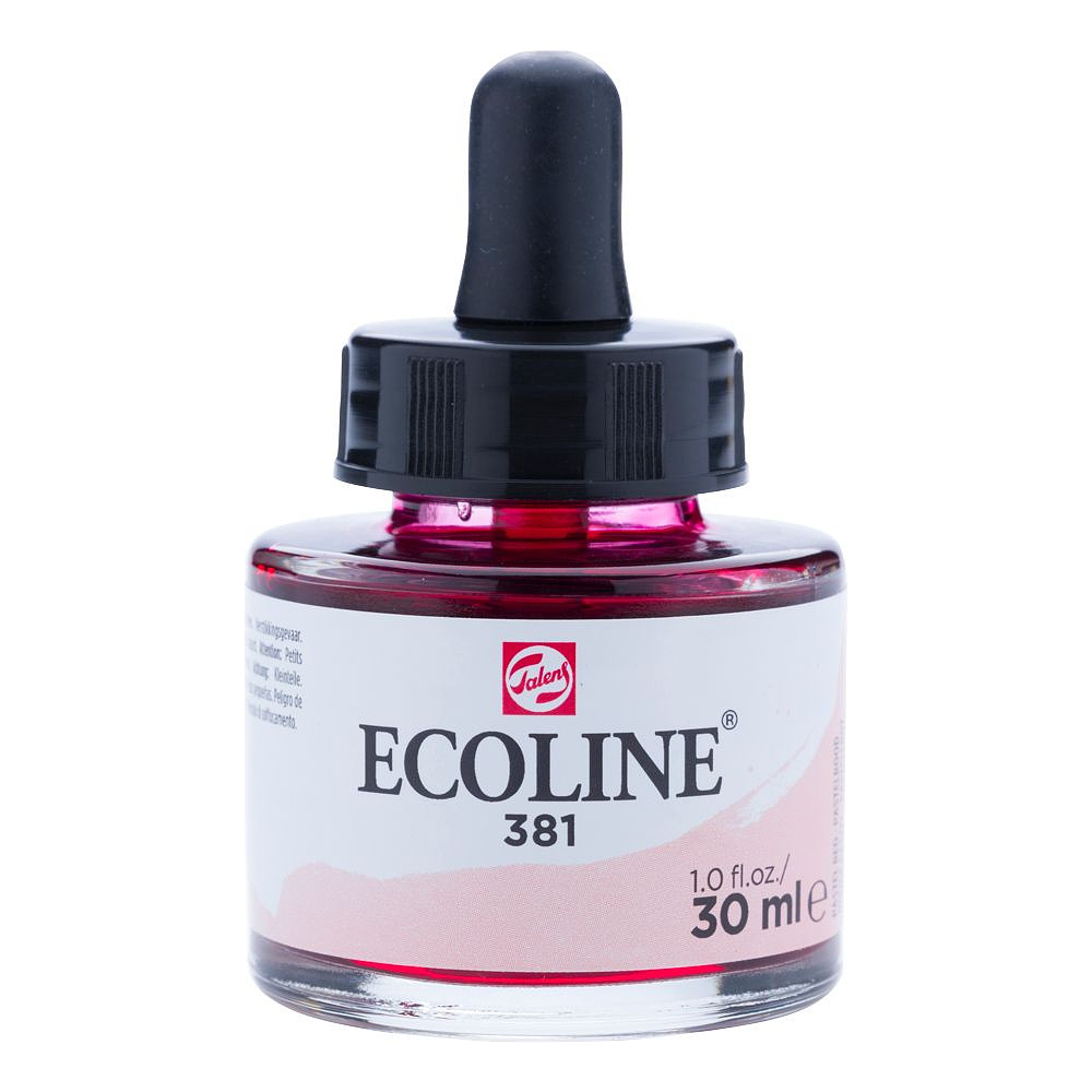 Жидкая акварель "ECOLINE", 381 красный пастельный, 30 мл