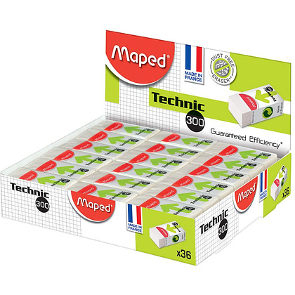 Ластик Maped "Technic 300", 1 шт, белый - 2