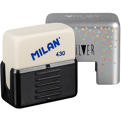 Ластик Milan "430 Silver", 1 шт, ассорти - 8