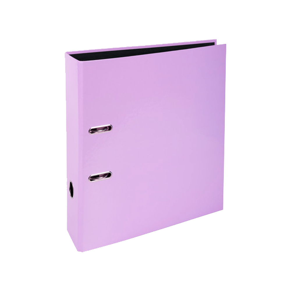 Папка-регистратор "Aquarel", А4, 80 мм, ламинированный картон, фиолетовый