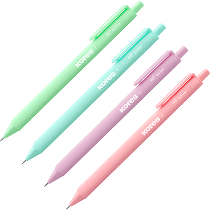 Карандаш автоматический Kores "М2", 0.5 мм, ассорти 